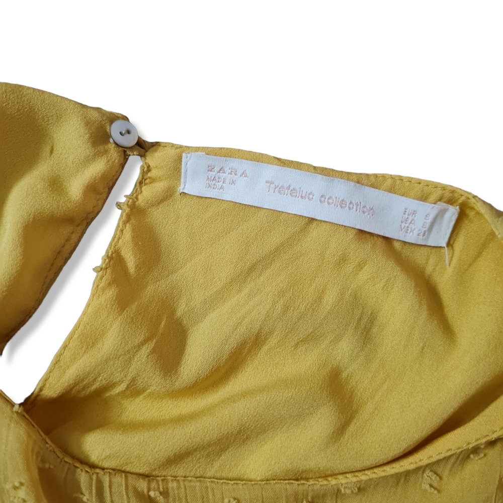 Size- S, ZARA Embroidered mesh jumpsuit dress. - Picture 6 of 10